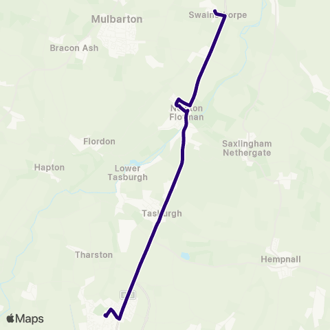 First Norfolk & Suffolk High School - Church map