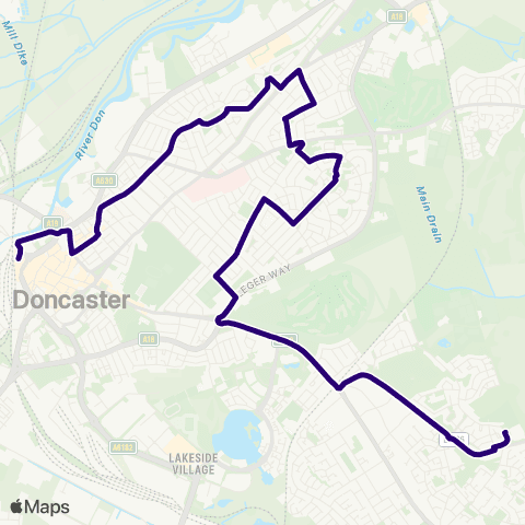First South Yorkshire Beckett Rd / Queens Rd - Acacia Rd / Sycamore Grove map
