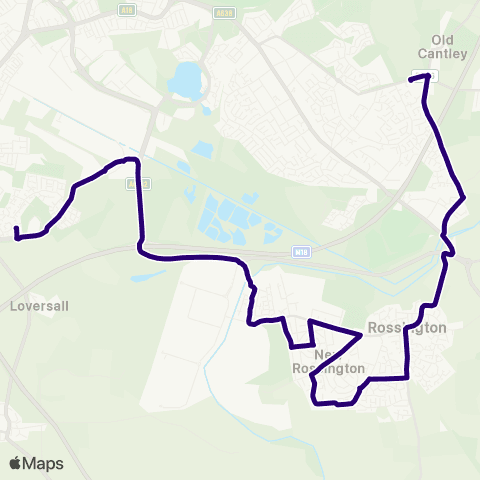First South Yorkshire Cantley Ln / Handley Cross Mews - Plantation Rd / Whisperwood Dr map