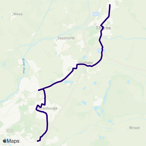 First South Yorkshire Marshland Rd / Grange Rd - Cantley Ln / Handley Cross Mews map
