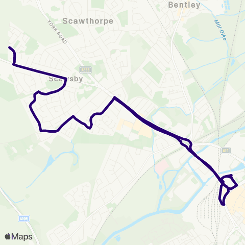 First South Yorkshire Doncaster Frenchgate Interchange / A12 - Doncaster Frenchgate Interchange / A12 map