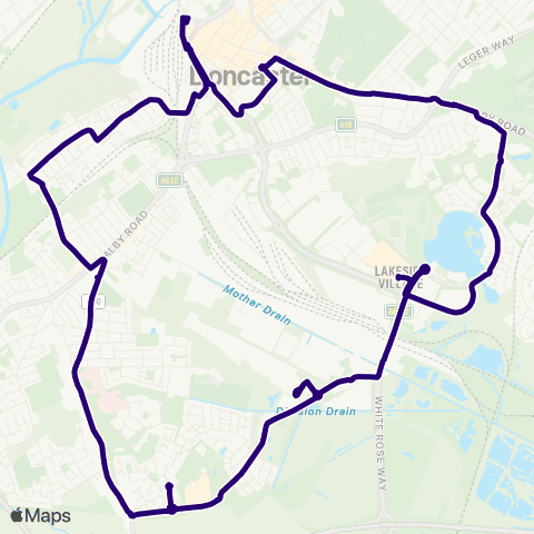 First South Yorkshire Doncaster Frenchgate Interchange / B10 - Doncaster Frenchgate Interchange / B2 map