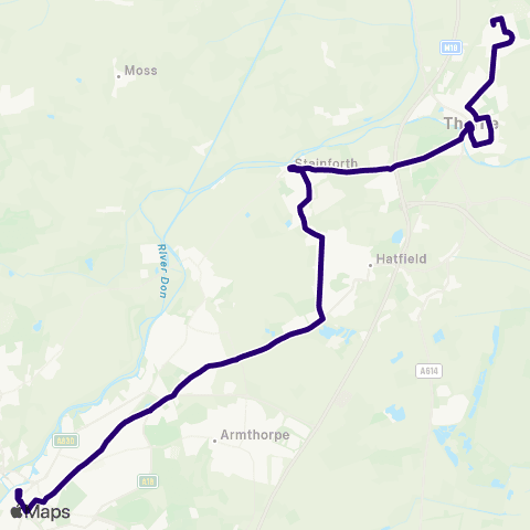 First South Yorkshire Doncaster Frenchgate Interchange / C3 - Marshland Rd / Grange Rd map
