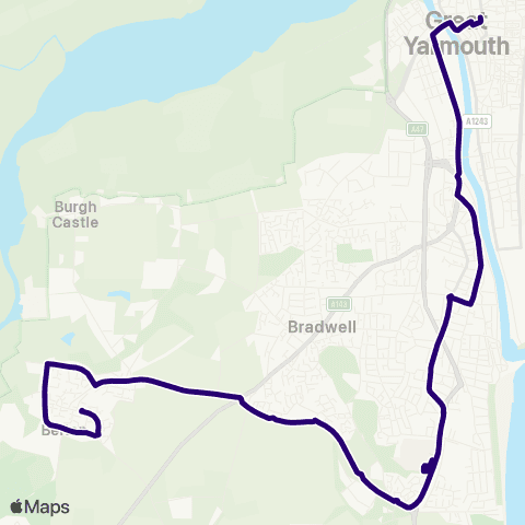 First Norfolk & Suffolk Bus Station - Market Gates map