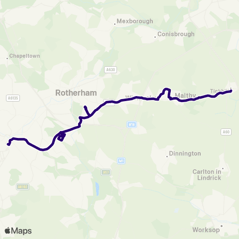 First South Yorkshire Doncaster Frenchgate Interchange / A2 - Sunderland St / Alderson Dr map