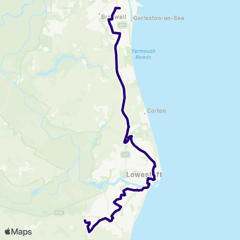 First Norfolk & Suffolk Transport Museum - E Norfolk Sixth Form Ctr map