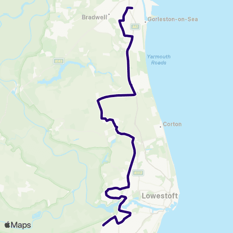 First Norfolk & Suffolk Chaukers Crescent - E Norfolk Sixth Form Ctr map