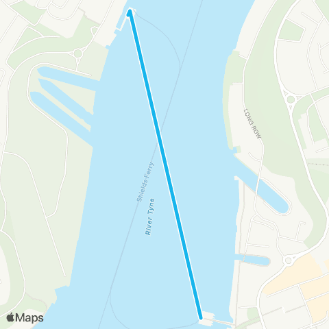 Shields Ferry N Shields Ferry Term - S Shields Ferry Term map