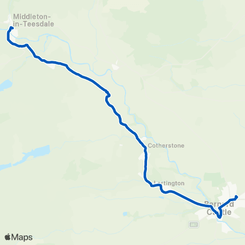 Weardale Motor Services Galgate / Stand B - Horsemarket map