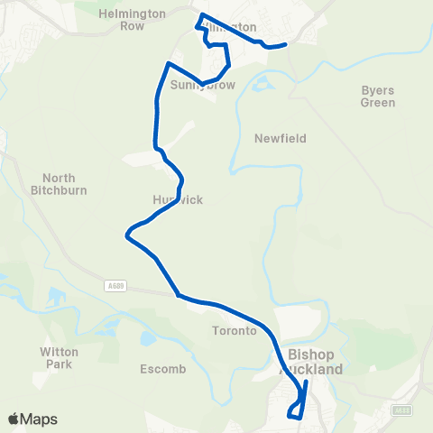 Weardale Motor Services Newgate St Stand D - Laburnum Gardens map