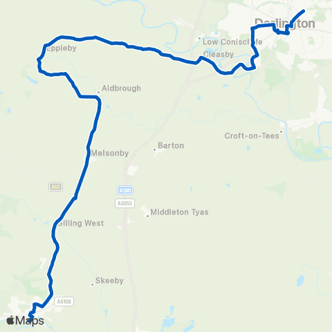 Hodgsons Market Place - Town Hall map