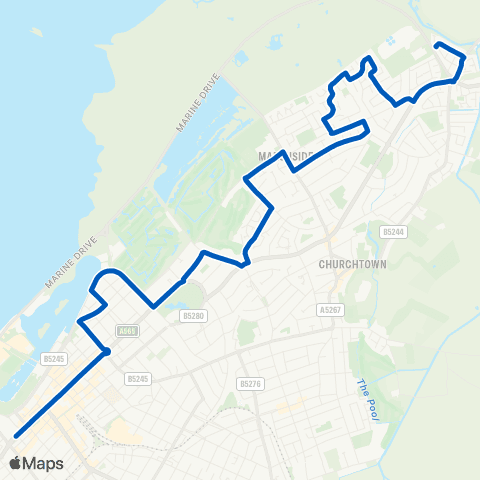 Cumfybus Duke Street - Harrogate Way map