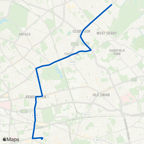 Cumfybus Kerman Close - Archbishop Blanche School map