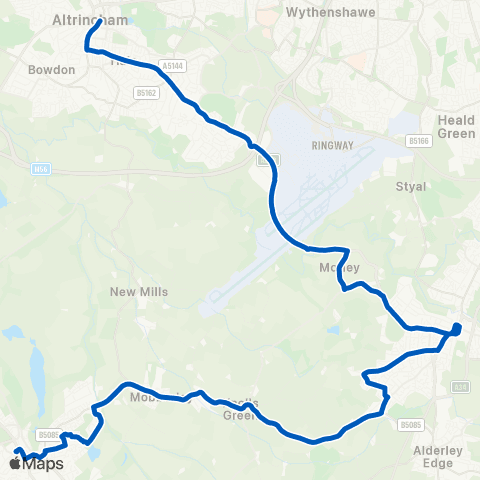 D & G Bus Altrincham Interchange - Bus Station map