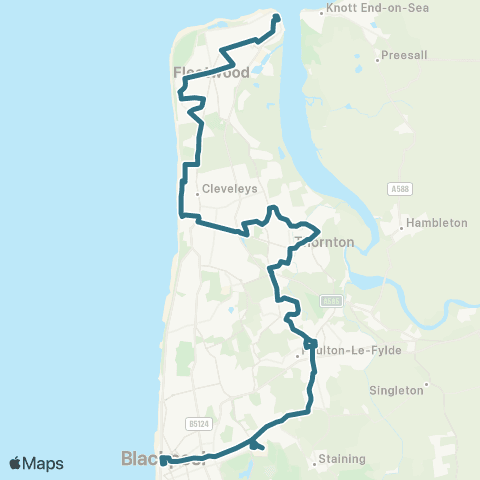 Transporabus Bold Street - Corporation Street C4 map