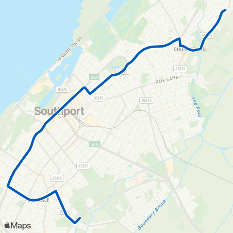 Cumfybus Stamford Road - Slackeys Lane map