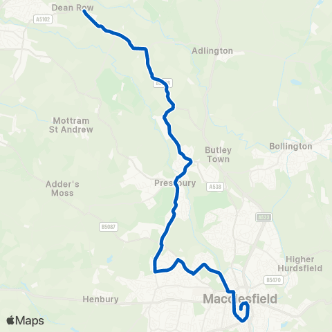 D & G Bus Sandy Lane - Bus Station map