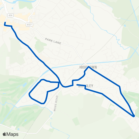 D & G Bus Bus Station - Back Cross Lane map