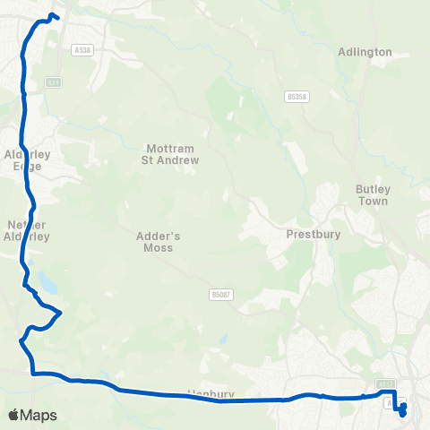 D & G Bus Mereside - Bus Station map