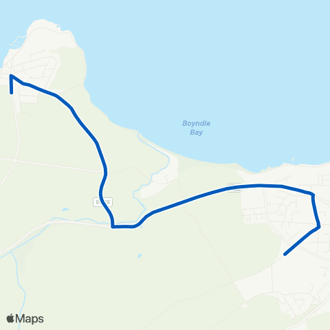 Deveron Coaches Banff Academy - Loch Lane map