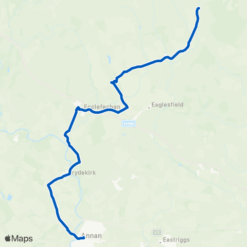 DGC Buses Fallford Bridge Junction - Village map