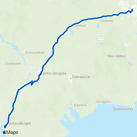 DGC Buses Dumfries Railway Station - COOP map