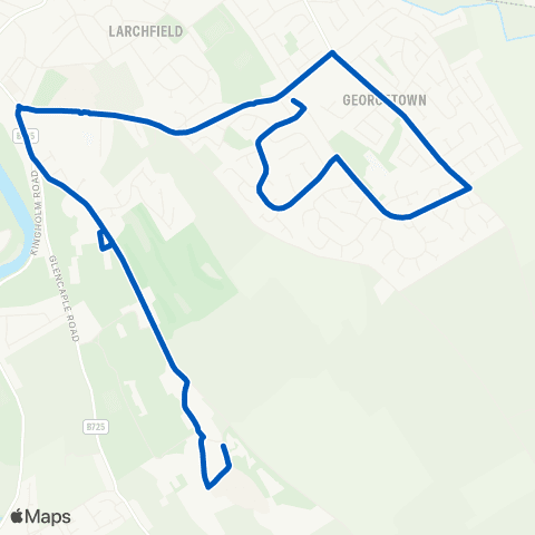 DGC Buses Dumfries Library - Campus map