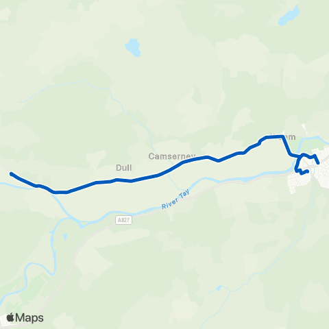 Dochertys Midland Coaches Chapel St - Breadalbane Community Campus map