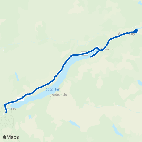 Dochertys Midland Coaches Chapel Street - Manse Road map