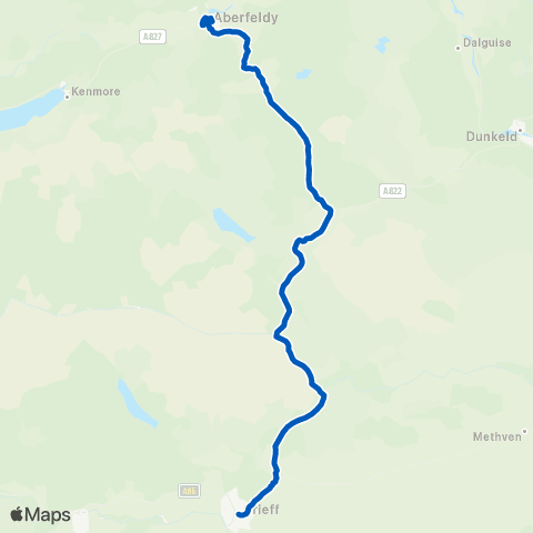 Dochertys Midland Coaches Hill Street - Chapel Street map