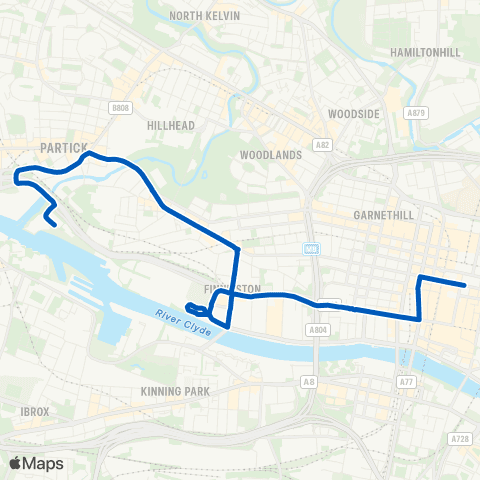 Community Transport Glasgow Queen St - Riverside Transport Museum map