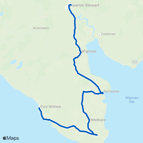 DGC Buses Hole-in-the-wall - The Square map