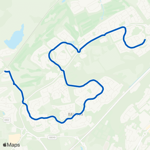Canavan Travel Lansdowne Drive - Croy Station map