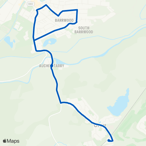 Canavan Travel Croy Station - Croy Station map