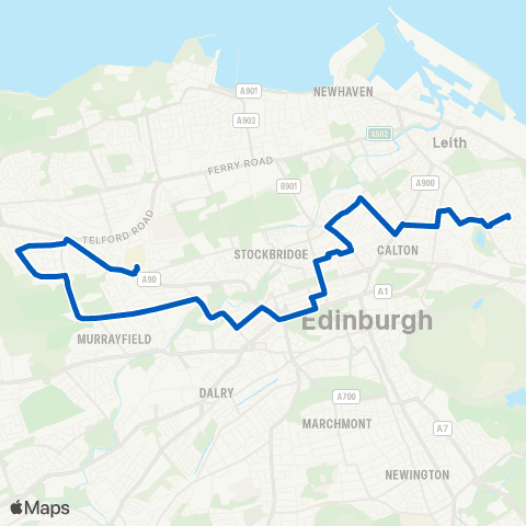 Eastern Scottish Lochend Avenue - Craigleith Retail Park map