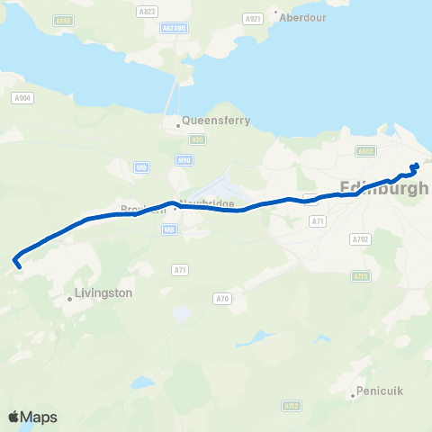 Eastern Scottish McGill's Bus Depot - Waterloo Place map