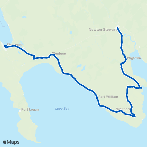DGC Buses The Square - John Niven Centre map
