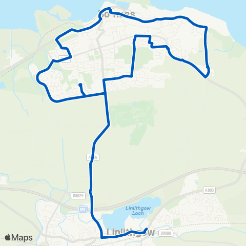 Eastern Scottish Pennelton Place - Tesco map