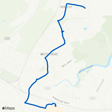Chalkwell Garage & Coach Hire Bus Hub - Coldharbour Lane East map