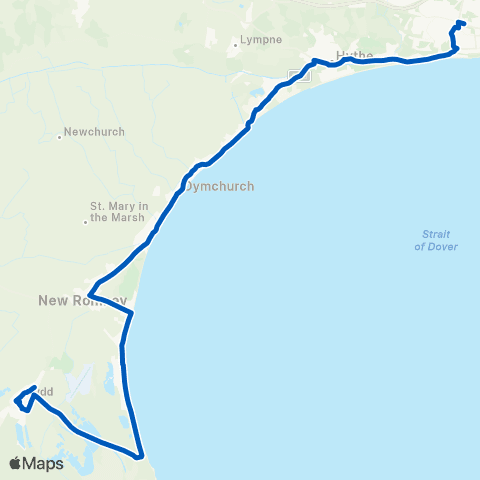 Crosskeys Coaches Harvey Grammar School - Poplar Lane map