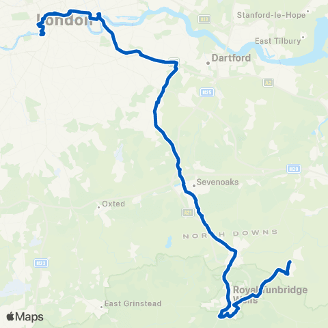 Centaur Coaches Blackfriars Station - Eastlands map