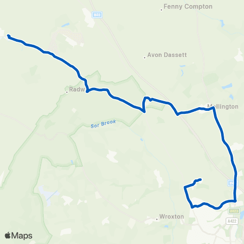Catterall's Chapel Lane - Kineton High School map