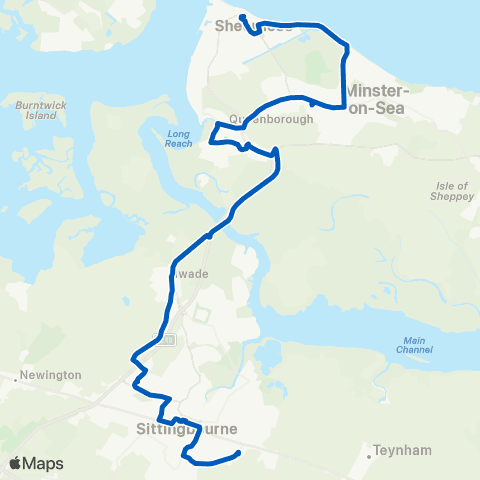 Chalkwell Garage & Coach Hire Tesco - Bus Hub map