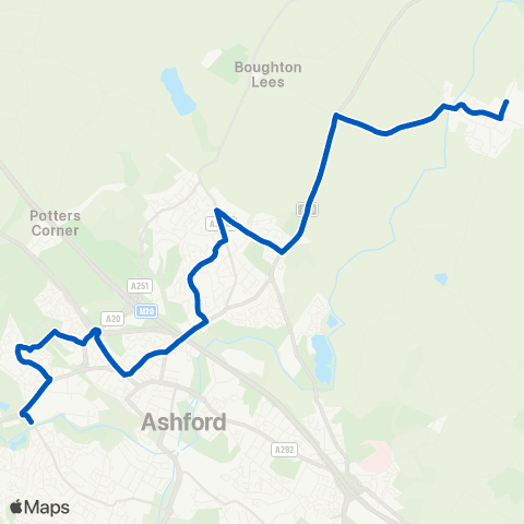 Chalkwell Garage & Coach Hire Matalan - Wye Free School map