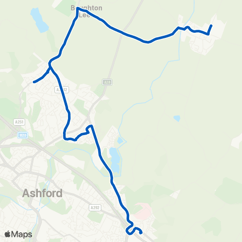 Chalkwell Garage & Coach Hire Wye Free School - Tesco Crooksfoot map