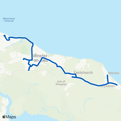 Chalkwell Garage & Coach Hire Nutts Avenue - Ekc Sheppey Secondary map