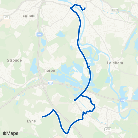 Carlone Buses Elmsleigh Bus Station - Almners Road map