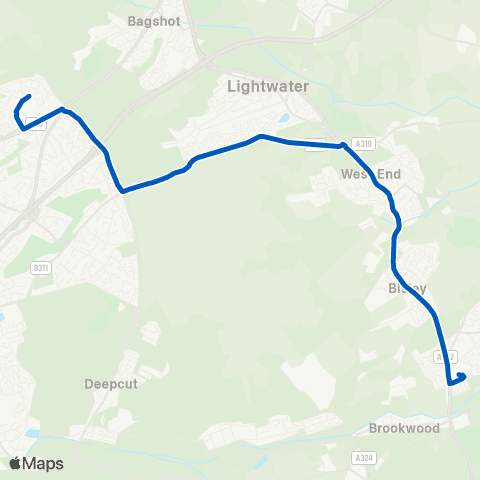 Cardinal Buses Sainsbury's - Collingwood College map
