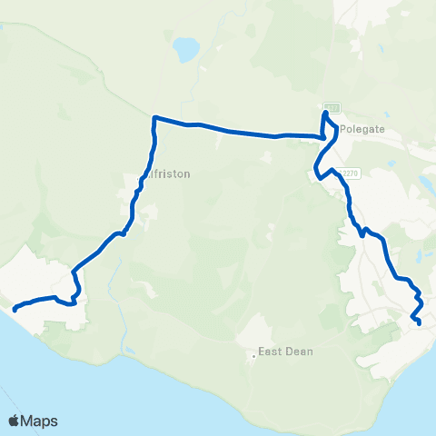 Cuckmere Buses Gildredge Road - Morrisons map