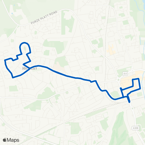 Carousel Buses Frascati Way - Frascati Way map